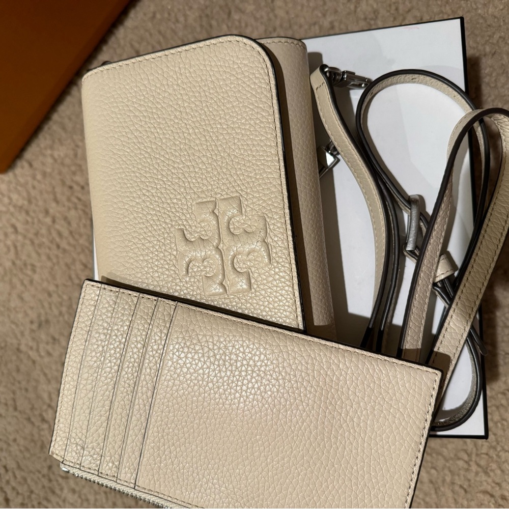 COPY - Tory Burch Cream Wallet Crossbody